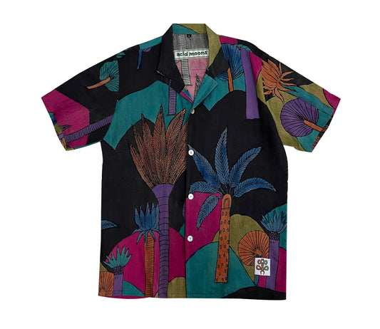 Kerala Sunset–Hand-Painted Kalamkari Shirt II