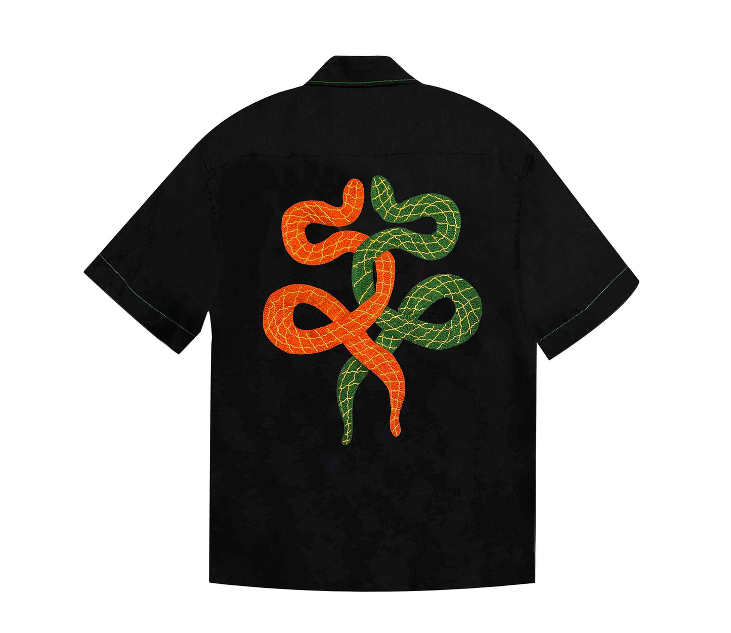 Linen Black Serpents Shirt