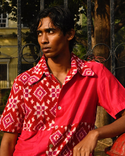 Chutney Telia Rumal Ikat Handwoven Shirt